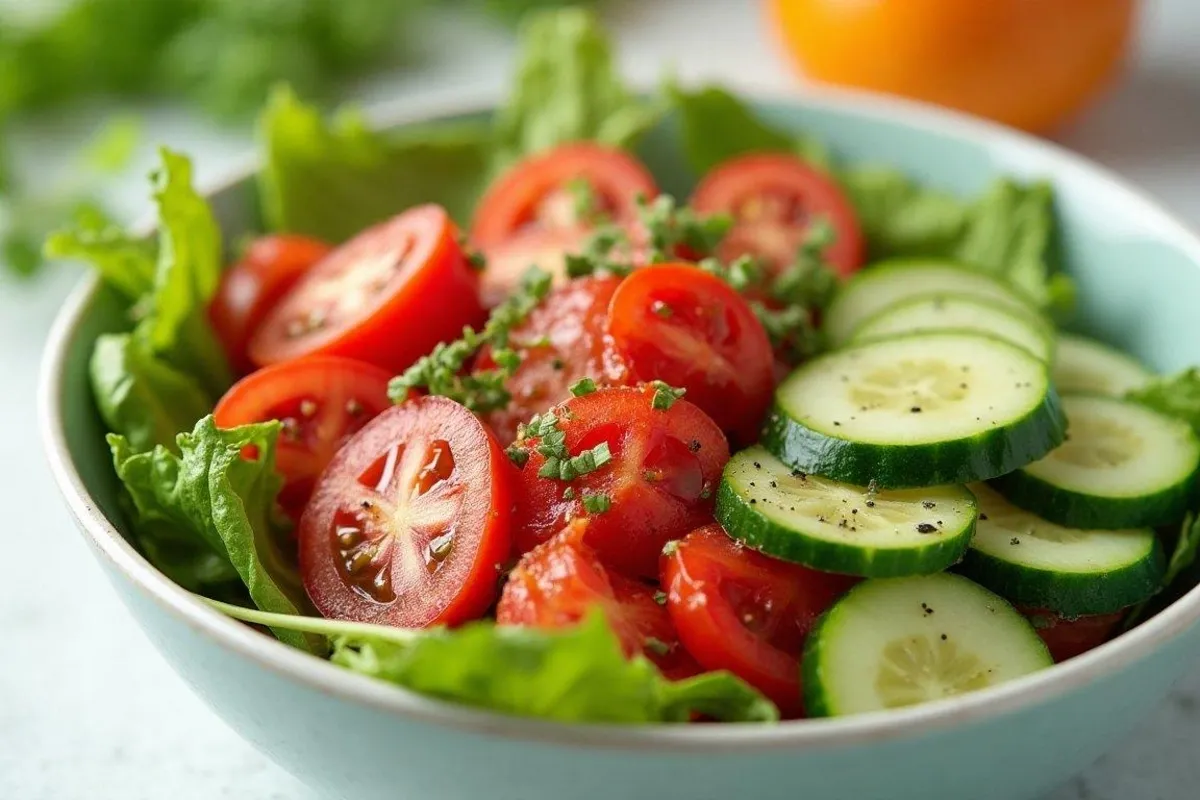 Pomidor xiyar salatı